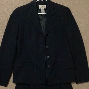 INC int’l concepts - navy blue suit - jacket & skirt - size 4